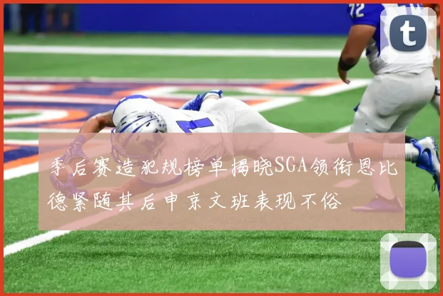 季后赛造犯规榜单揭晓SGA领衔恩比德紧随其后申京文班表现不俗